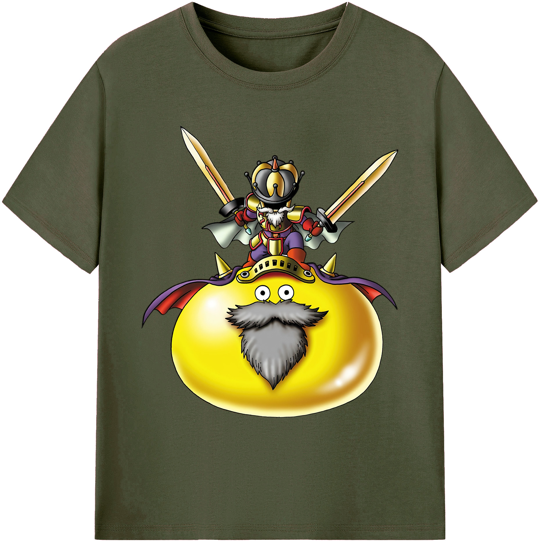 （画像用） ドラゴンクエスト Doragon Kuesuto Dragon Quest 綿100％ メンズ半袖Tシャツ｜肌触りやわらか＆通気性